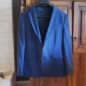 JF J.Ferrar Classic Blue Blazer Mens 38 Slim